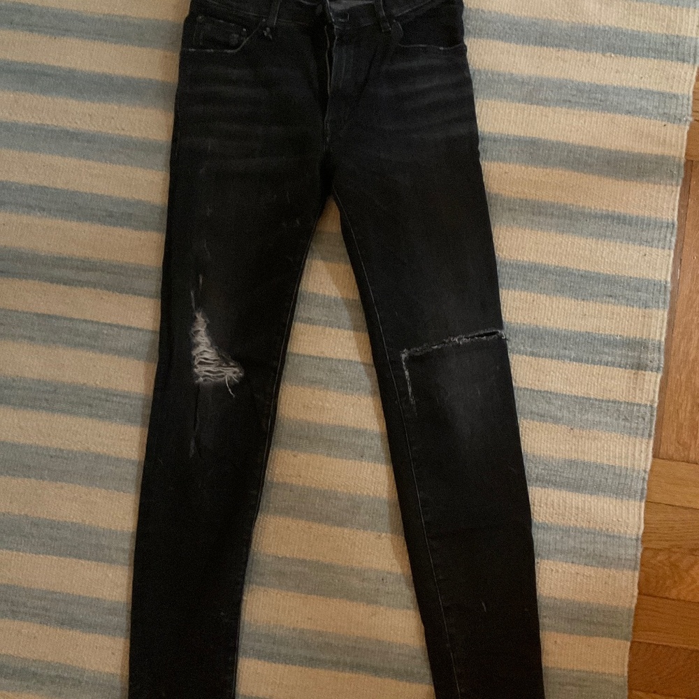 R13 black jeans